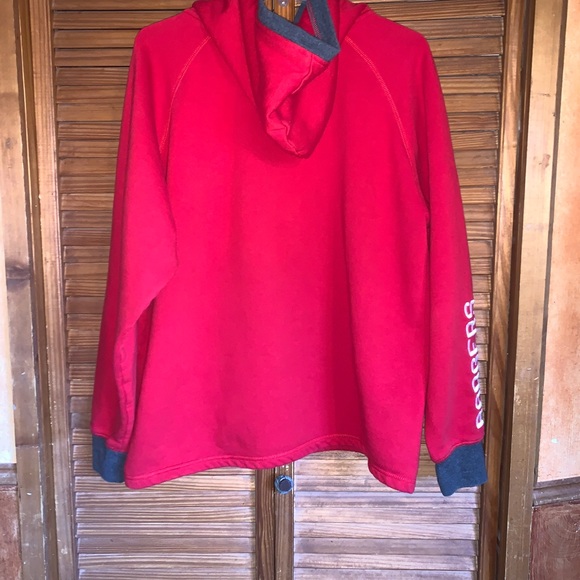 Wisconsin Badgers red pullover hoodie sweatshirt with front pockets XL - Picture 2 of 6